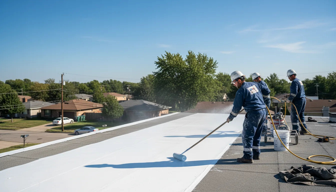 Commercial roof coating in Columbus, ND near me